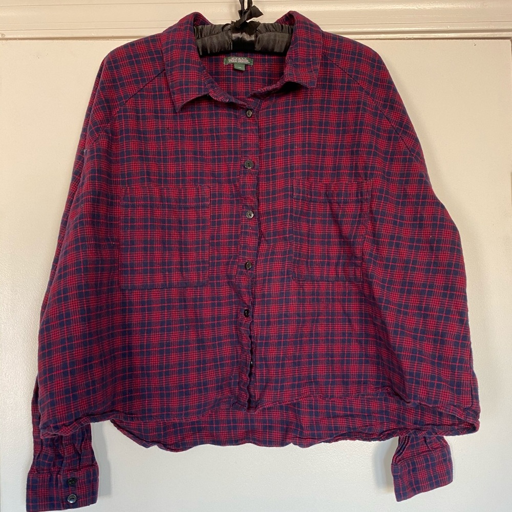 Wild Fable plaid crop top